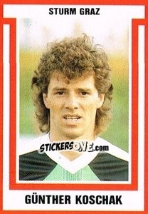 Sticker Günther Koschak - Österreichische Fußball-Bundesliga 1988-1989 - Euroflash