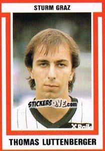 Sticker Thomas Luttenberger - Österreichische Fußball-Bundesliga 1988-1989 - Euroflash
