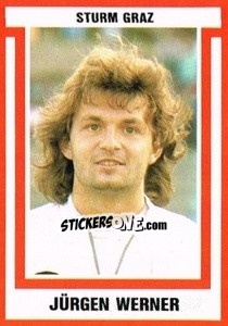 Sticker Jürgen Werner - Österreichische Fußball-Bundesliga 1988-1989 - Euroflash