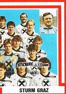 Sticker Mannschaft - Österreichische Fußball-Bundesliga 1988-1989 - Euroflash