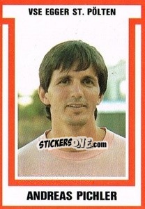 Sticker Andreas Pichler - Österreichische Fußball-Bundesliga 1988-1989 - Euroflash