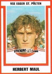 Sticker Herbert Maul - Österreichische Fußball-Bundesliga 1988-1989 - Euroflash