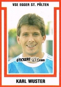 Sticker Karl Wuster - Österreichische Fußball-Bundesliga 1988-1989 - Euroflash