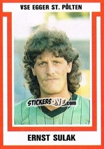 Sticker Ernst Sulak - Österreichische Fußball-Bundesliga 1988-1989 - Euroflash