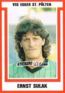 Cromo Ernst Sulak - Österreichische Fußball-Bundesliga 1988-1989 - Euroflash