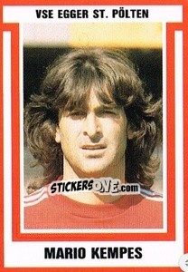 Cromo Mario Kempes - Österreichische Fußball-Bundesliga 1988-1989 - Euroflash