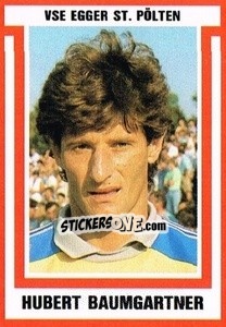 Sticker Hubert Baumgartner - Österreichische Fußball-Bundesliga 1988-1989 - Euroflash