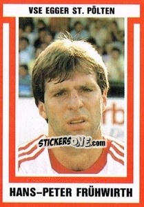 Cromo Hans-Peter Frühwirth - Österreichische Fußball-Bundesliga 1988-1989 - Euroflash