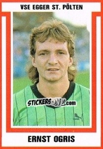 Sticker Ernst Ogris - Österreichische Fußball-Bundesliga 1988-1989 - Euroflash