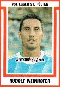 Sticker Rudolf Weinhofer - Österreichische Fußball-Bundesliga 1988-1989 - Euroflash