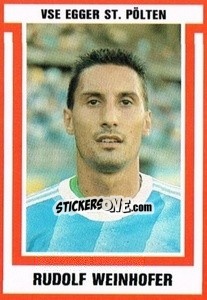 Cromo Rudolf Weinhofer - Österreichische Fußball-Bundesliga 1988-1989 - Euroflash