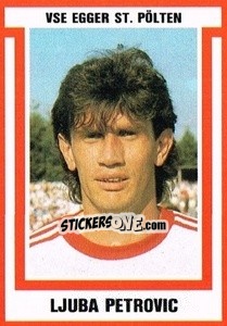 Sticker Ljuba Petrovic - Österreichische Fußball-Bundesliga 1988-1989 - Euroflash