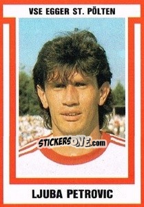 Sticker Ljuba Petrovic - Österreichische Fußball-Bundesliga 1988-1989 n. 161 - Euroflash