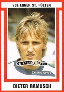 Cromo Dieter Ramusch - Österreichische Fußball-Bundesliga 1988-1989 - Euroflash
