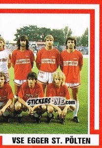 Cromo Mannschaft - Österreichische Fußball-Bundesliga 1988-1989 - Euroflash