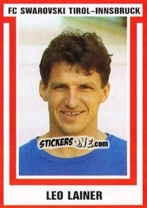 Sticker Leo Lainer - Österreichische Fußball-Bundesliga 1988-1989 - Euroflash