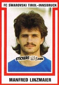 Sticker Manfred Linzmaier - Österreichische Fußball-Bundesliga 1988-1989 - Euroflash