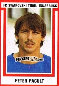 Sticker Peter Pacult - Österreichische Fußball-Bundesliga 1988-1989 - Euroflash