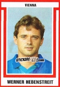 Sticker Werner Hebenstreit - Österreichische Fußball-Bundesliga 1988-1989 - Euroflash
