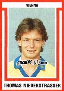 Sticker Thomas Niederstrasser - Österreichische Fußball-Bundesliga 1988-1989 - Euroflash