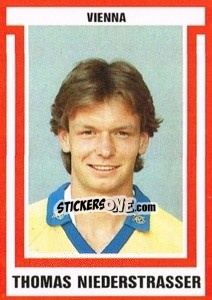 Figurina Thomas Niederstrasser - Österreichische Fußball-Bundesliga 1988-1989 n. 187 - Euroflash