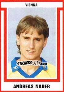 Sticker Andreas Nader - Österreichische Fußball-Bundesliga 1988-1989 - Euroflash