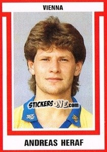 Cromo Andreas Heraf - Österreichische Fußball-Bundesliga 1988-1989 - Euroflash