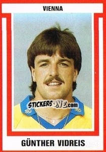 Sticker Günter Vidreis - Österreichische Fußball-Bundesliga 1988-1989 - Euroflash