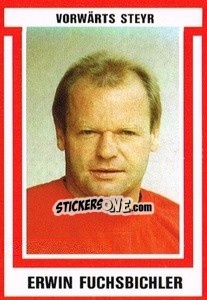 Sticker Erwin Fuchsbichler - Österreichische Fußball-Bundesliga 1988-1989 - Euroflash