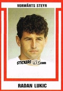 Cromo Radan Lukic - Österreichische Fußball-Bundesliga 1988-1989 - Euroflash