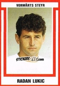 Cromo Radan Lukic - Österreichische Fußball-Bundesliga 1988-1989 n. 206 - Euroflash