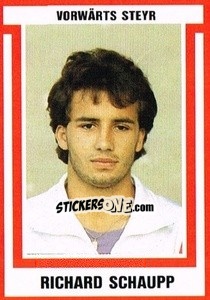 Sticker Richard Schaupp - Österreichische Fußball-Bundesliga 1988-1989 - Euroflash