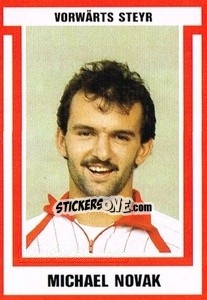 Sticker Michael Novak - Österreichische Fußball-Bundesliga 1988-1989 - Euroflash