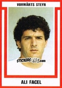 Sticker Ali Facel - Österreichische Fußball-Bundesliga 1988-1989 - Euroflash