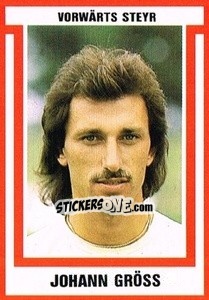 Cromo Johann Gröss - Österreichische Fußball-Bundesliga 1988-1989 n. 218 - Euroflash