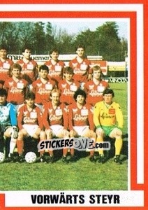 Cromo Mannschaft - Österreichische Fußball-Bundesliga 1988-1989 - Euroflash