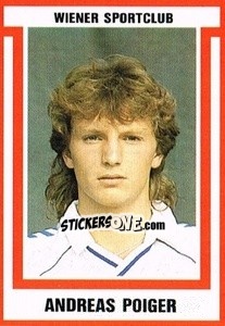 Sticker Andreas Poiger - Österreichische Fußball-Bundesliga 1988-1989 - Euroflash