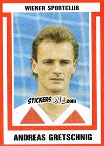 Sticker Andreas Gretschnig - Österreichische Fußball-Bundesliga 1988-1989 - Euroflash