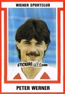 Cromo Peter Werner - Österreichische Fußball-Bundesliga 1988-1989 - Euroflash