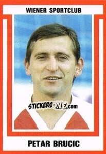 Sticker Petar Brucic - Österreichische Fußball-Bundesliga 1988-1989 - Euroflash