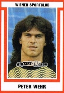 Sticker Peter Wehr - Österreichische Fußball-Bundesliga 1988-1989 - Euroflash