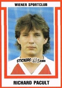 Cromo Richard Pacult - Österreichische Fußball-Bundesliga 1988-1989 - Euroflash