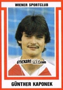 Cromo Günter Kaponek - Österreichische Fußball-Bundesliga 1988-1989 - Euroflash