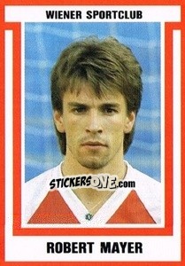 Sticker Robert Mayer - Österreichische Fußball-Bundesliga 1988-1989 - Euroflash