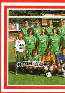 Sticker Mannschaft - Österreichische Fußball-Bundesliga 1988-1989 - Euroflash