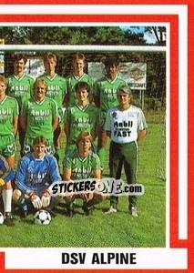 Cromo Mannschaft - Österreichische Fußball-Bundesliga 1988-1989 - Euroflash