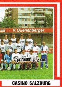 Sticker Mannschaft - Österreichische Fußball-Bundesliga 1988-1989 - Euroflash