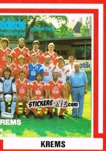 Cromo Mannschaft - Österreichische Fußball-Bundesliga 1988-1989 - Euroflash