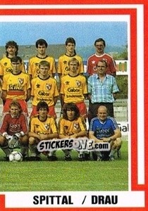 Cromo Mannschaft - Österreichische Fußball-Bundesliga 1988-1989 - Euroflash