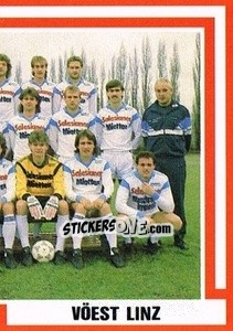 Cromo Mannschaft - Österreichische Fußball-Bundesliga 1988-1989 - Euroflash